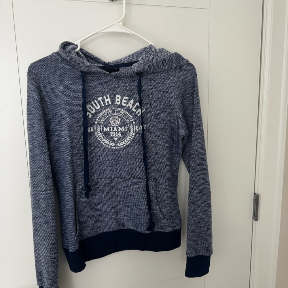 Women's Blue Hoodie Sweater